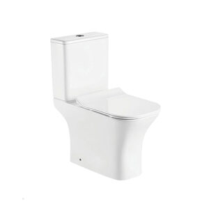 HS-7001 Two-Piece Washdown Toilet - White Ceramic, 250/180mm Rough-in