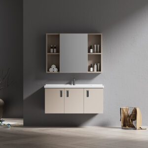 Modern Aluminum Honeycomb Bathroom Vanity with Ceramic Basin | Custom Wholesale