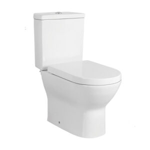 HS-7003 Two-Piece Washdown Rimless Toilet - White Ceramic, 250/180mm Rough-in