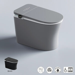 Sophisticated Grey Smart Toilet - ADA Compliant with UPC & WaterSense Certification