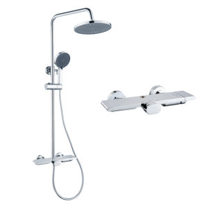 Premium Copper Shower System with Spray Gun - Model 1285