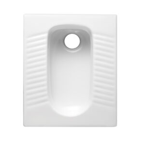 Integrated Ceramic Squatting Pan Without Trap - Model 1606